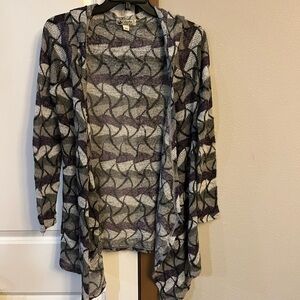 Unity World Wear Gray and Purple Cardigan